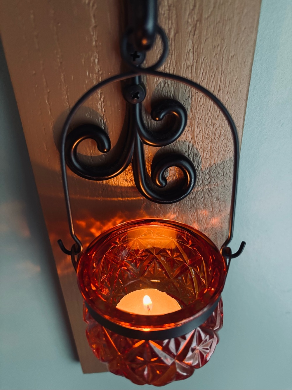 Set of Two Wall Sconces Candle Holders - Picture 4 of 8